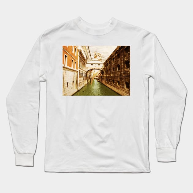 Giant Kitten in Venice #1 Long Sleeve T-Shirt by luigitarini